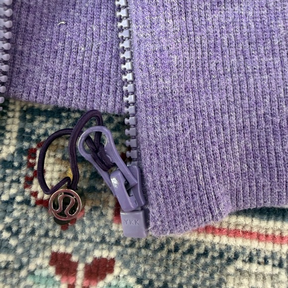 lululemon rare Calm & Cozy full zip  Purple Jacket size women’s 6 - Picture 3 of 7